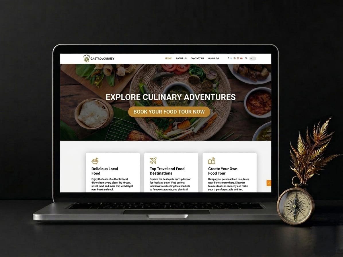 Food and travel Website